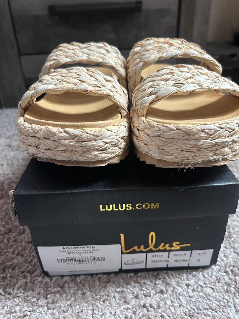 Lulus Raffia Sandals - Picture 4 of 8